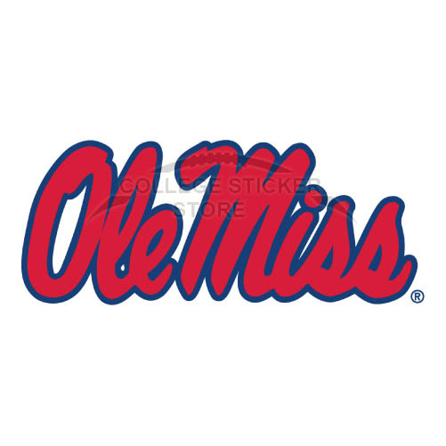 8 inch Basketball University of Mississippi OLE Miss Rebels U of M Logo MS Removable Wall Sticker Art NCAA Home Room Decor 8 by 8 inches
